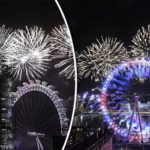 Happy New Year! Stunning London Eye fireworks welcomes Britain into 2018