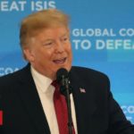 Trump sees total rout of Islamic State group as imminent