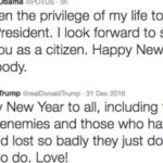 Barack Obama And Donald Trump's New Year Messages Are So Different It Hurts