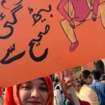 The 'womanspreading' placard that caused fury in Pakistan
