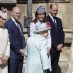 The Royal Family Attend The Easter Sunday Service At St George's Chapel In Windsor