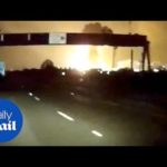 Dash cam footage captures moment of explosion at Tata Steel factory