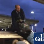 Extinction Rebellion activist dragged from roof of London Underground train