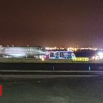 Airport delays after plane overshoots runway
