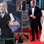 BAFTAs: Prince William and Kate Middleton chuckle after Megxit joke