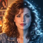 1980s-style AI portrait illustrating privacy and deepfake concerns