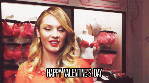 Beautiful girl Wishing Valentines Day