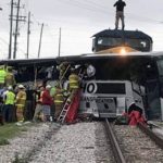 Four killed, more than 30 hurt after train hits charter bus in Biloxi