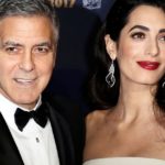 Amal Clooney is a vision in yellow as she shows off hint of baby bump