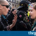 Girl Scout confronts neo-Nazi at Czech rally