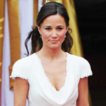 Kate Middleton fusses over sister Pippa's wedding dress outside church