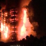 Fire engulfs Grenfell tower block in west London