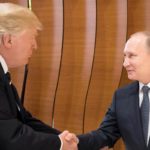 Donald Trump just shared his first handshake with Vladimir Putin